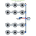 Alien Hydroponics V-SYSTEM 12 Pot 4 Row Kit