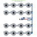Alien Hydroponics V-SYSTEM 16 Pot 4 Row Kit