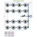 Alien Hydroponics V-SYSTEM 16 Pot 4 Row Kit