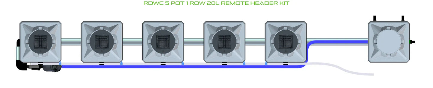 Alien Hydroponics RDWC 5 Pot 1 Row Kit