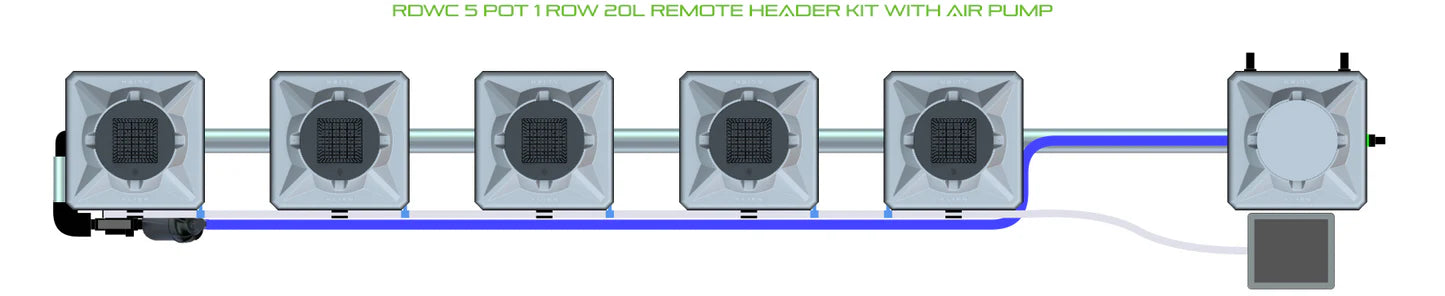 Alien Hydroponics RDWC 5 Pot 1 Row Kit