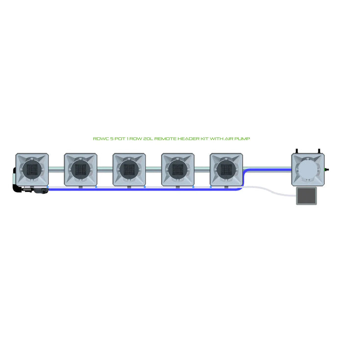 Alien Hydroponics RDWC 5 Pot 1 Row Kit