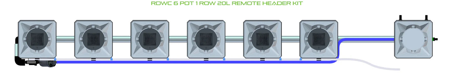 Alien Hydroponics RDWC 6 Pot 1 Row Kit