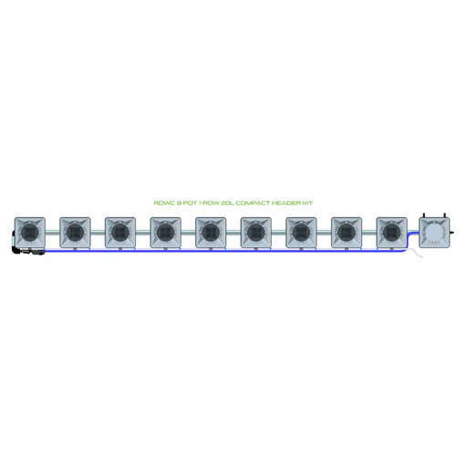 Alien Hydroponics RDWC 9 Pot 1 Row Kit
