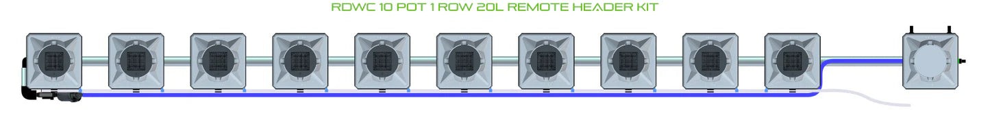 Alien Hydroponics RDWC 10 Pot 1 Row Kit