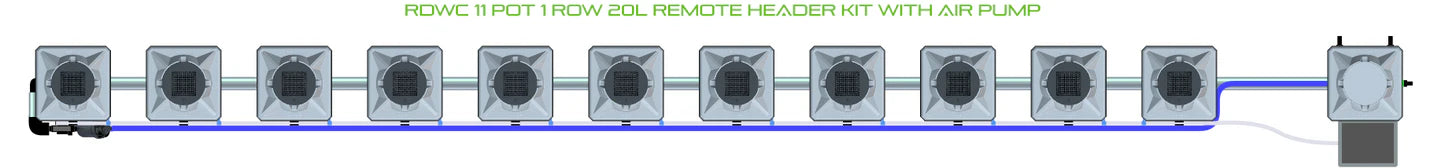 Alien Hydroponics RDWC 11 Pot 1 Row Kit