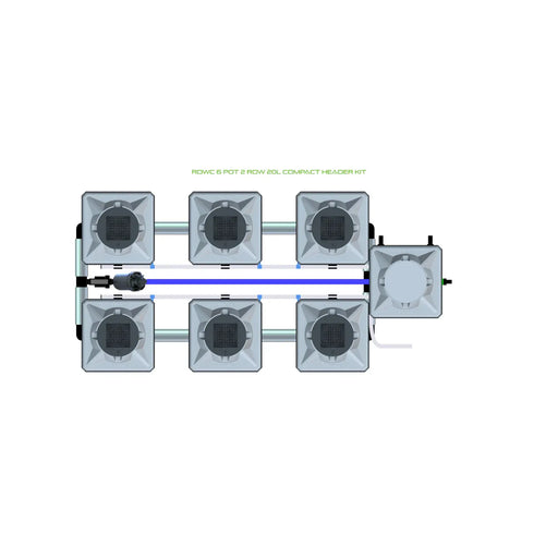 Alien Hydroponics RDWC 6 Pot 2 Row Kit