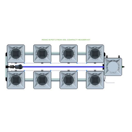 Alien Hydroponics RDWC 8 Pot 2 Row Kit
