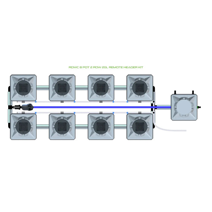 Alien Hydroponics RDWC 8 Pot 2 Row Kit