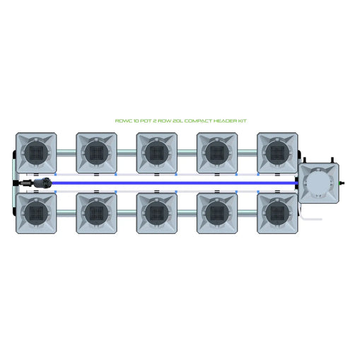 Alien Hydroponics RDWC 10 Pot 2 Row Kit