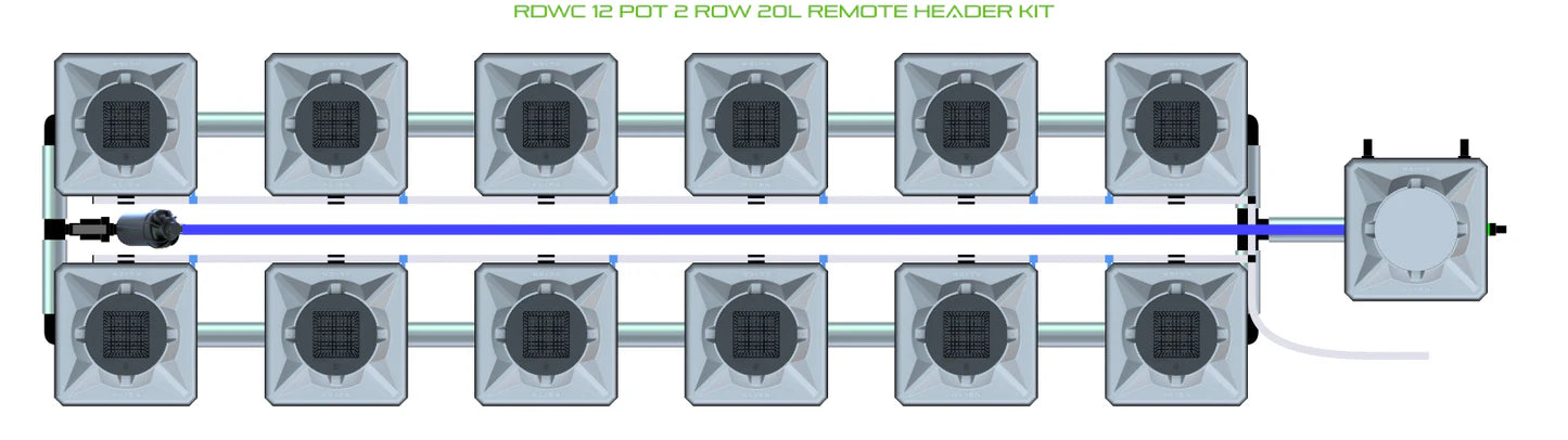 Alien Hydroponics RDWC 12 Pot 2 Row Kit