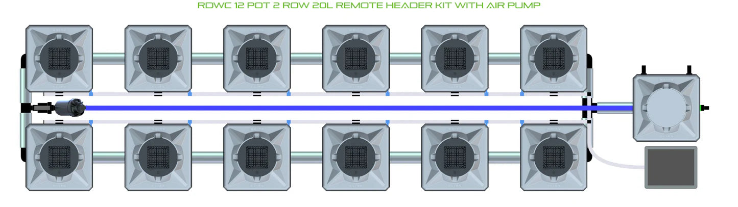 Alien Hydroponics RDWC 12 Pot 2 Row Kit