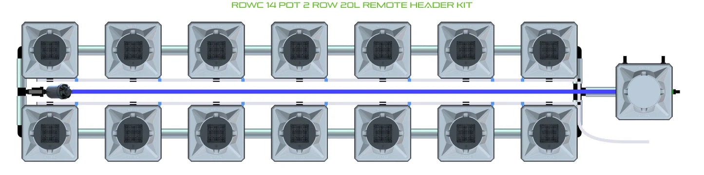 Alien Hydroponics RDWC 14 Pot 2 Row Kit