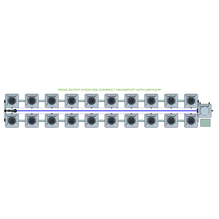 Alien Hydroponics RDWC 20 Pot 2 Row Kit
