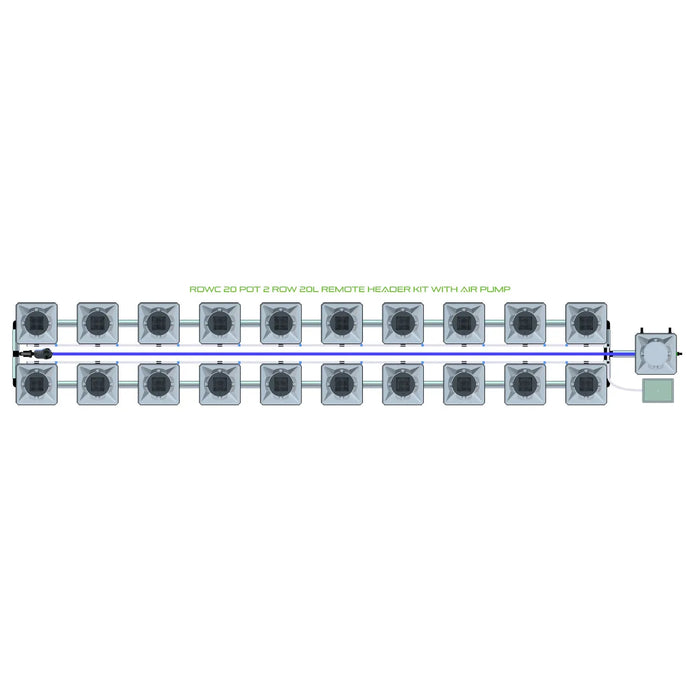 Alien Hydroponics RDWC 20 Pot 2 Row Kit