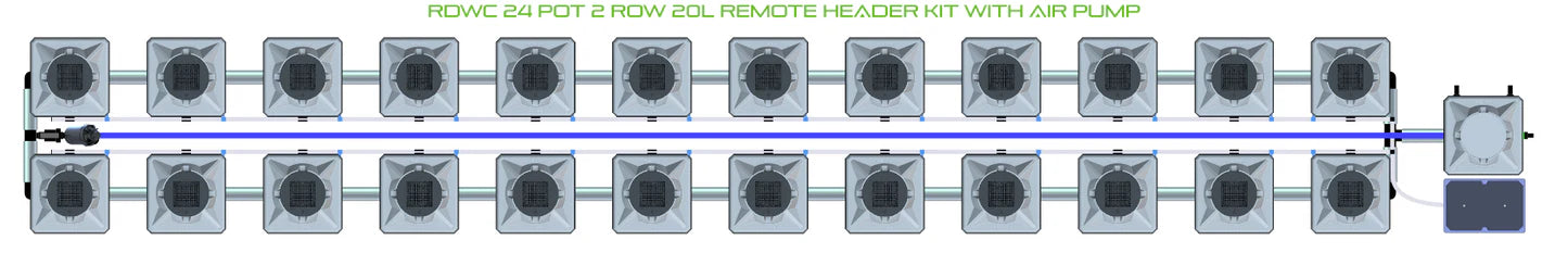 Alien Hydroponics RDWC 24 Pot 2 Row Kit