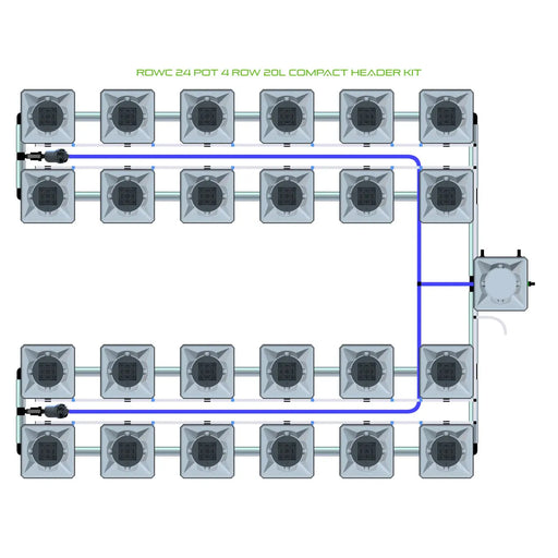 Alien Hydroponics RDWC 24 Pot 4 Row Kit