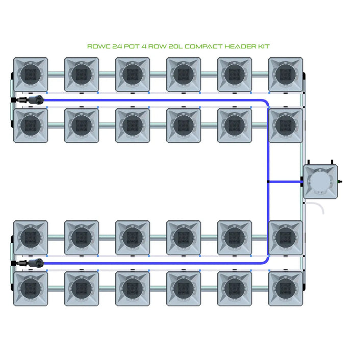 Alien Hydroponics RDWC 24 Pot 4 Row Kit