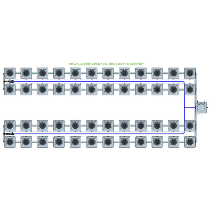 Alien Hydroponics RDWC 48 Pot 4 Row Kit