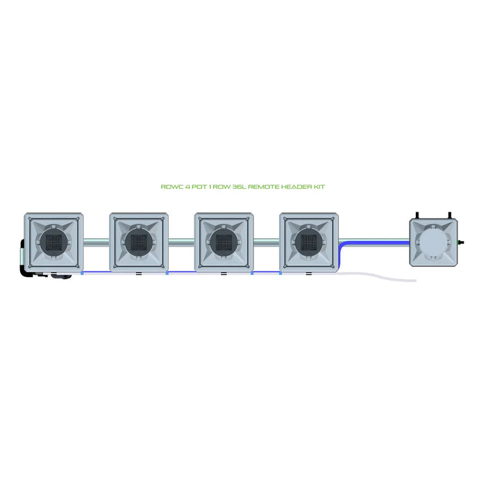 Alien Hydroponics RDWC 4 Pot 1 Row Kit