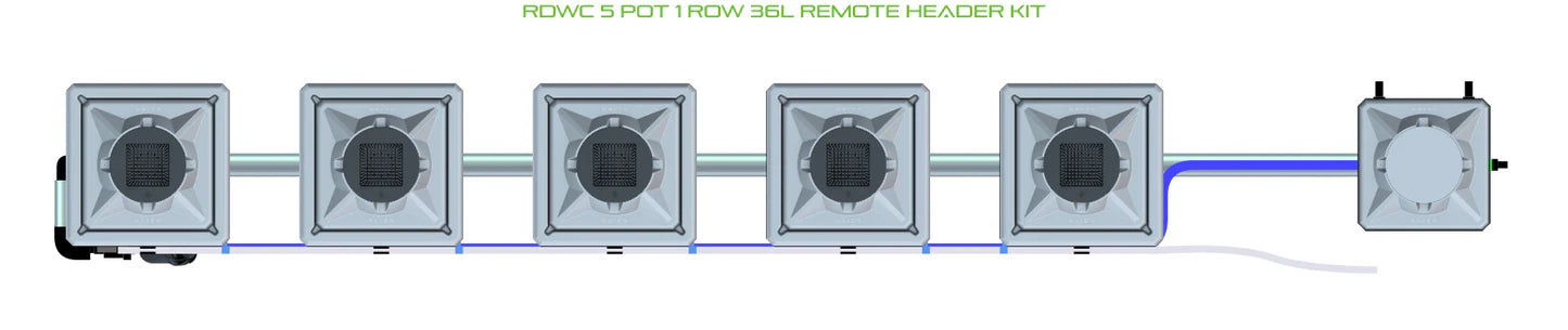 Alien Hydroponics RDWC 5 Pot 1 Row Kit