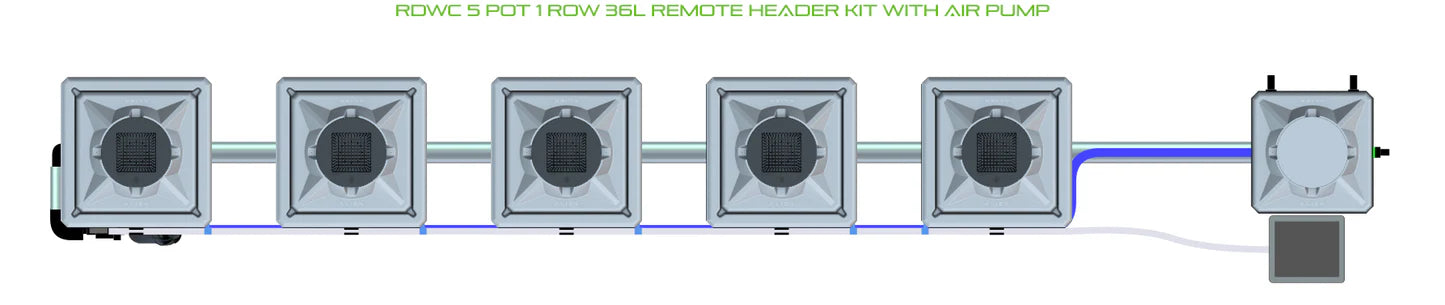 Alien Hydroponics RDWC 5 Pot 1 Row Kit