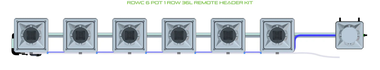 Alien Hydroponics RDWC 6 Pot 1 Row Kit