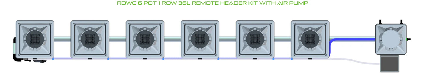 Alien Hydroponics RDWC 6 Pot 1 Row Kit