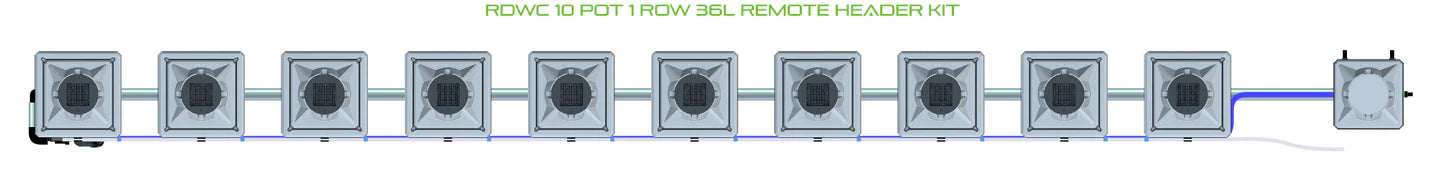 Alien Hydroponics RDWC 10 Pot 1 Row Kit