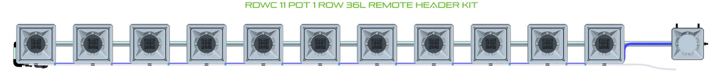 Alien Hydroponics RDWC 11 Pot 1 Row Kit