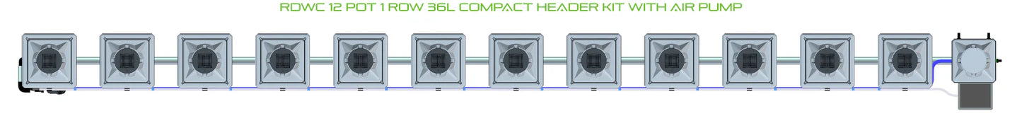 Alien Hydroponics RDWC 12 Pot 1 Row Kit