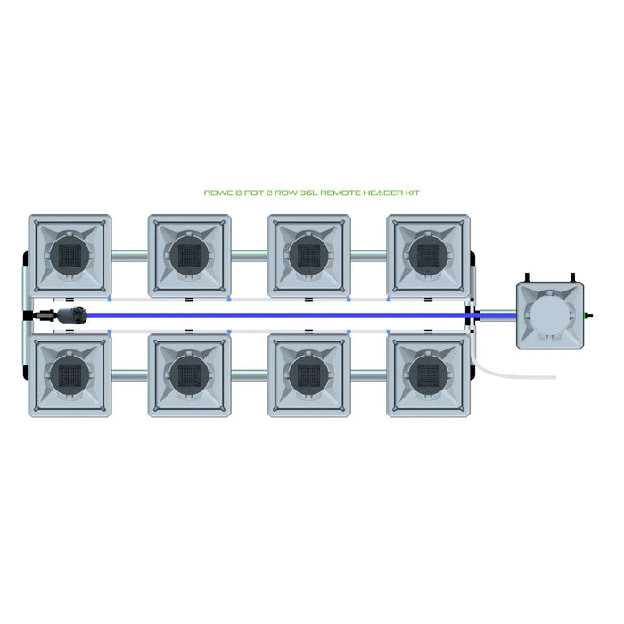 Alien Hydroponics RDWC 8 Pot 2 Row Kit