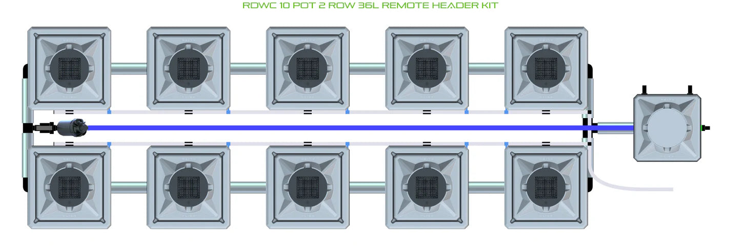 Alien Hydroponics RDWC 10 Pot 2 Row Kit