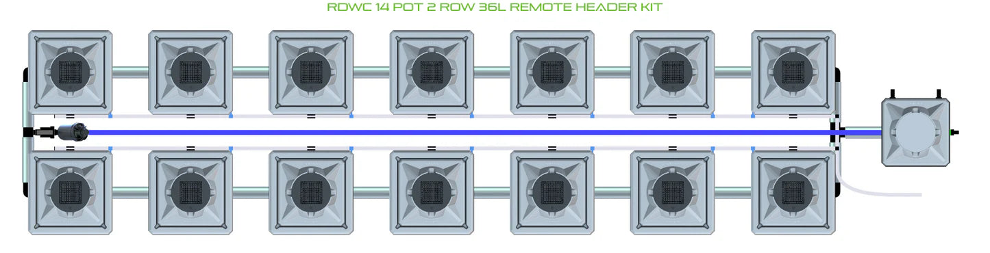 Alien Hydroponics RDWC 14 Pot 2 Row Kit