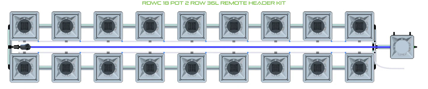 Alien Hydroponics RDWC 18 Pot 2 Row Kit