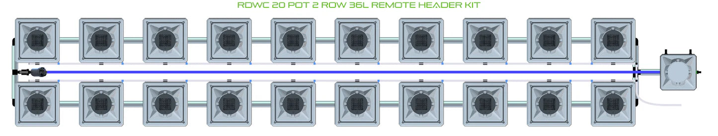 Alien Hydroponics RDWC 20 Pot 2 Row Kit