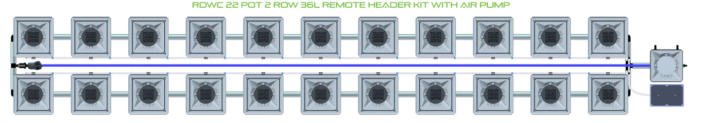 Alien Hydroponics RDWC 22 Pot 2 Row Kit