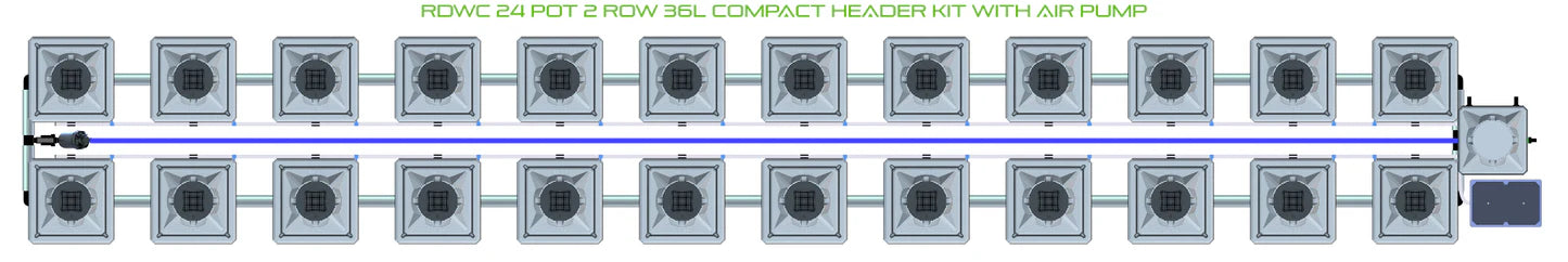 Alien Hydroponics RDWC 24 Pot 2 Row Kit