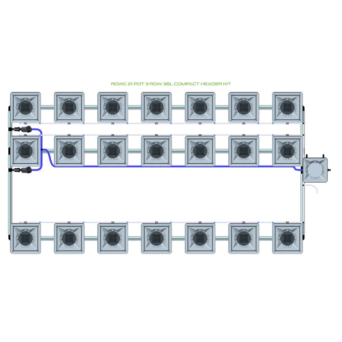 Alien Hydroponics RDWC 21 Pot 3 Row Kit