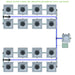 Alien Hydroponics RDWC 16 Pot 4 Row Kit