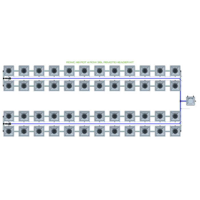 Alien Hydroponics RDWC 48 Pot 4 Row Kit
