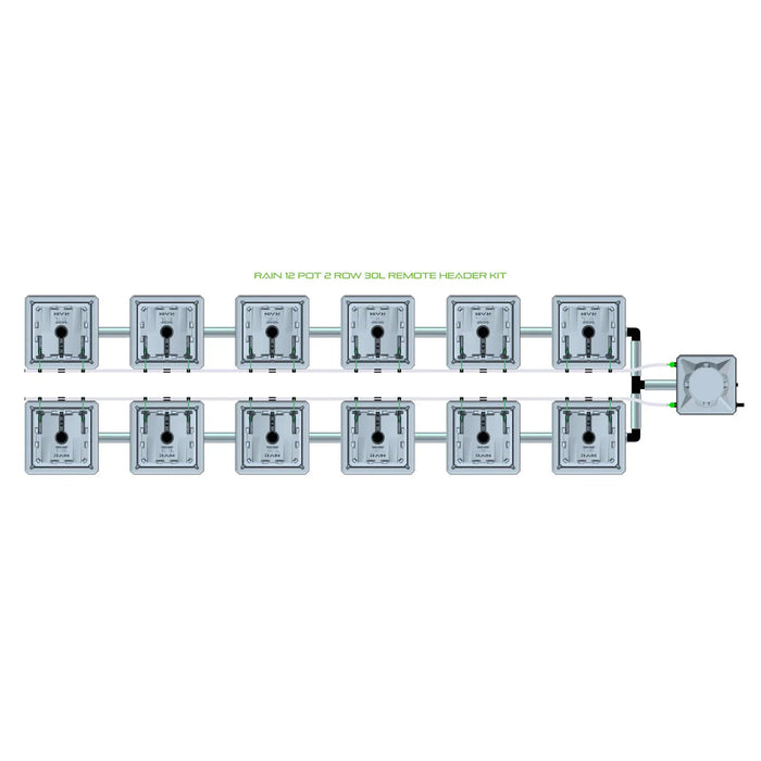 Alien Hydroponics RAIN 12 Pot 2 Row Kit