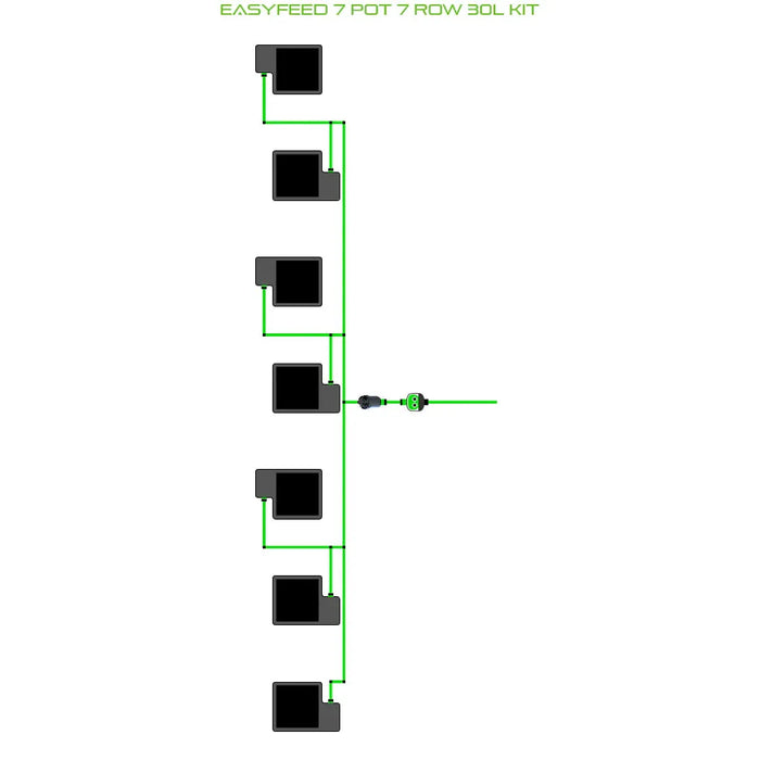 Alien Hydroponics EasyFeed 7 Pot 7 Row Kit