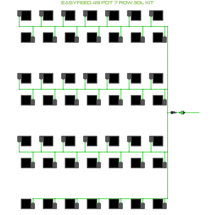 Alien Hydroponics EasyFeed 49 Pot 7 Row Kit