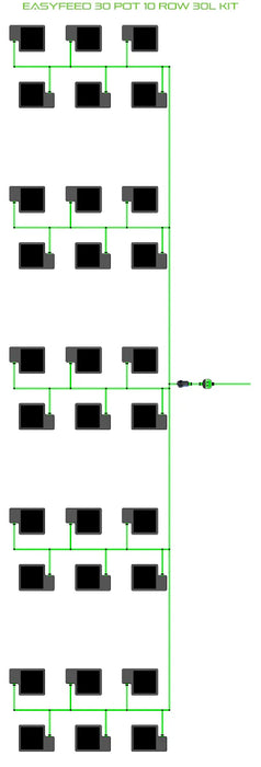 Alien Hydroponics EasyFeed 30 Pot 10 Row Kit