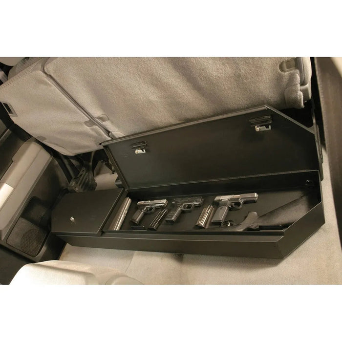 Underseat Lockbox w/ Keyed Lock for Toyota Tundra Double Cab; 2007-2021, Black - Ironclad Sentry