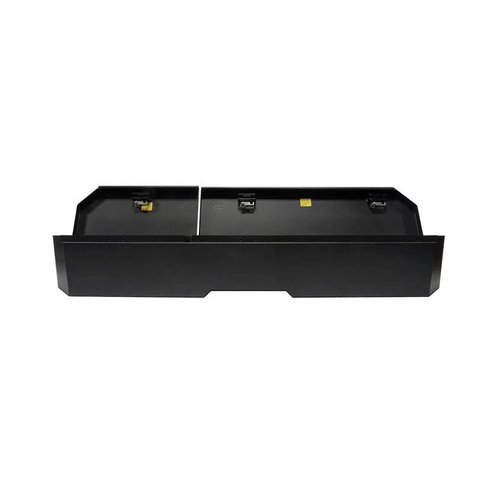 Underseat Lockbox w/ Keyed Lock for Chevrolet Silverado & GMC Sierra Crew & Double Cab; 2019+ 1500 & 2020+ 2500 & 3500, Black - Ironclad Sentry