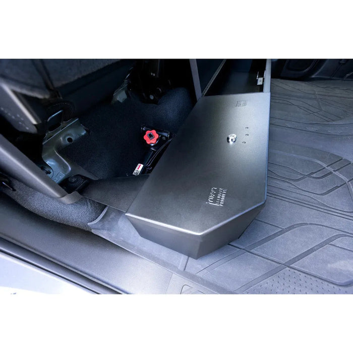 Underseat Lockbox w/ Keyed Lock for Chevrolet Silverado & GMC Sierra Crew & Double Cab; 2019+ 1500 & 2020+ 2500 & 3500, Black - Ironclad Sentry