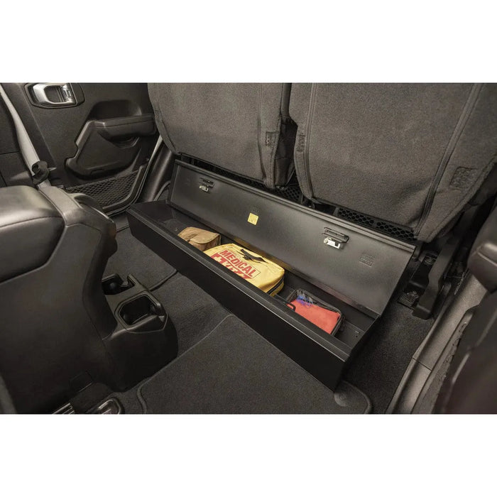 Underseat Lockbox w/ Combo Lock for Jeep Gladiator; 2019-Current, Black - Ironclad Sentry