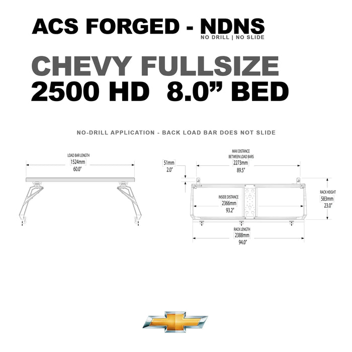 Leitner Designs Active Cargo System - Forged No Drill - Chevrolet